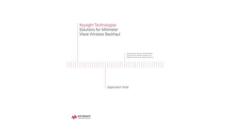 Solutions for Millimeter Wave Wireless Backhaul